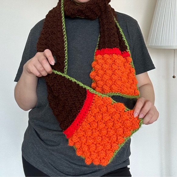 3/50$ (Handmade) Colorful scarf / Long wool scarf - Picture 1 of 10